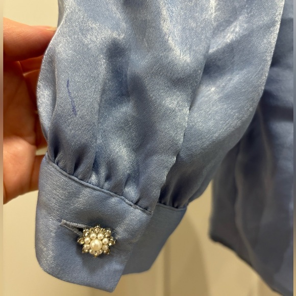 Zara Blue Blouse - Picture 7 of 8